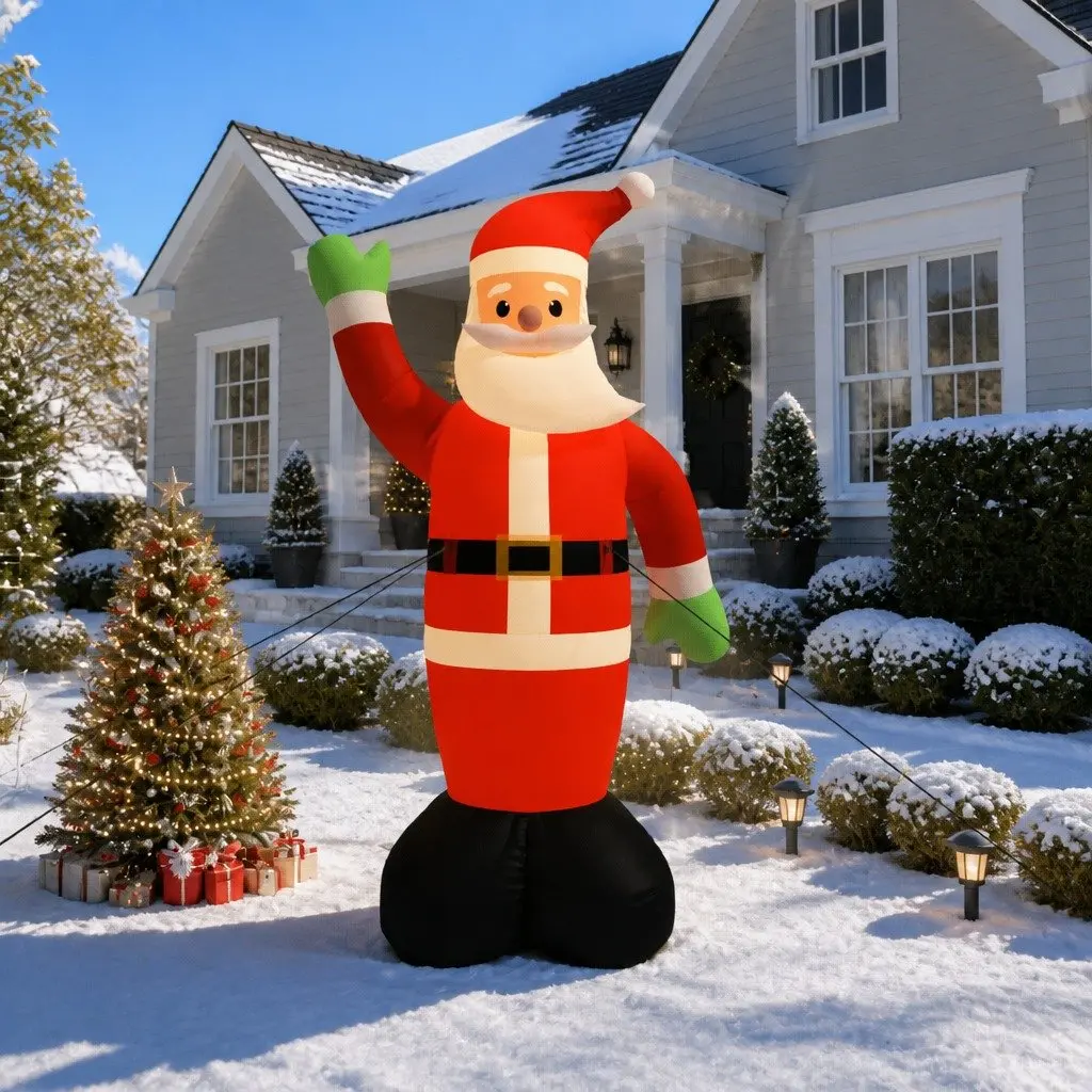 Giant Inflatable Santa Claus 1000cm LED Christmas Outdoor Yard Decoration