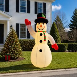 LED-lit Inflatable Snowman for Outdoor Decoration 455cm
