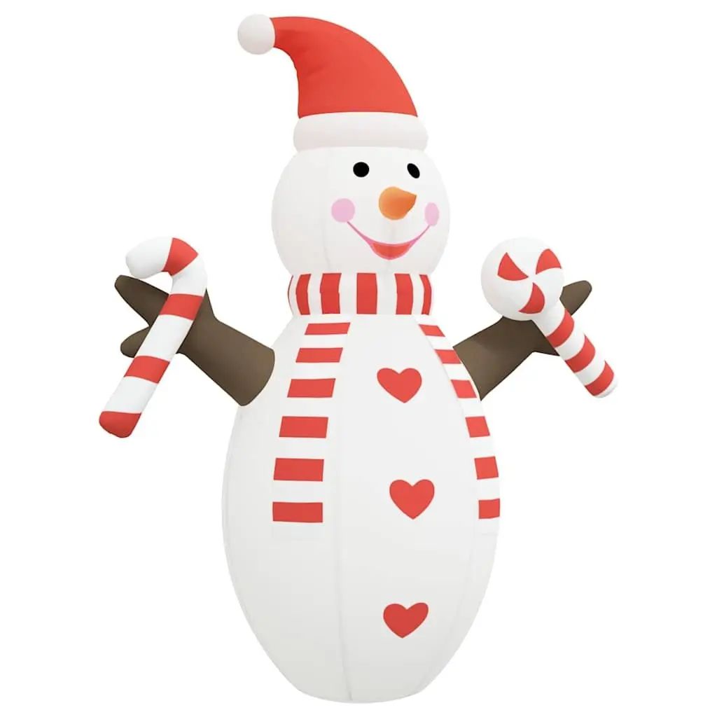 Inflatable Snowman Oxford Fabric 630cm Outdoor Garden Decoration with LED Lights