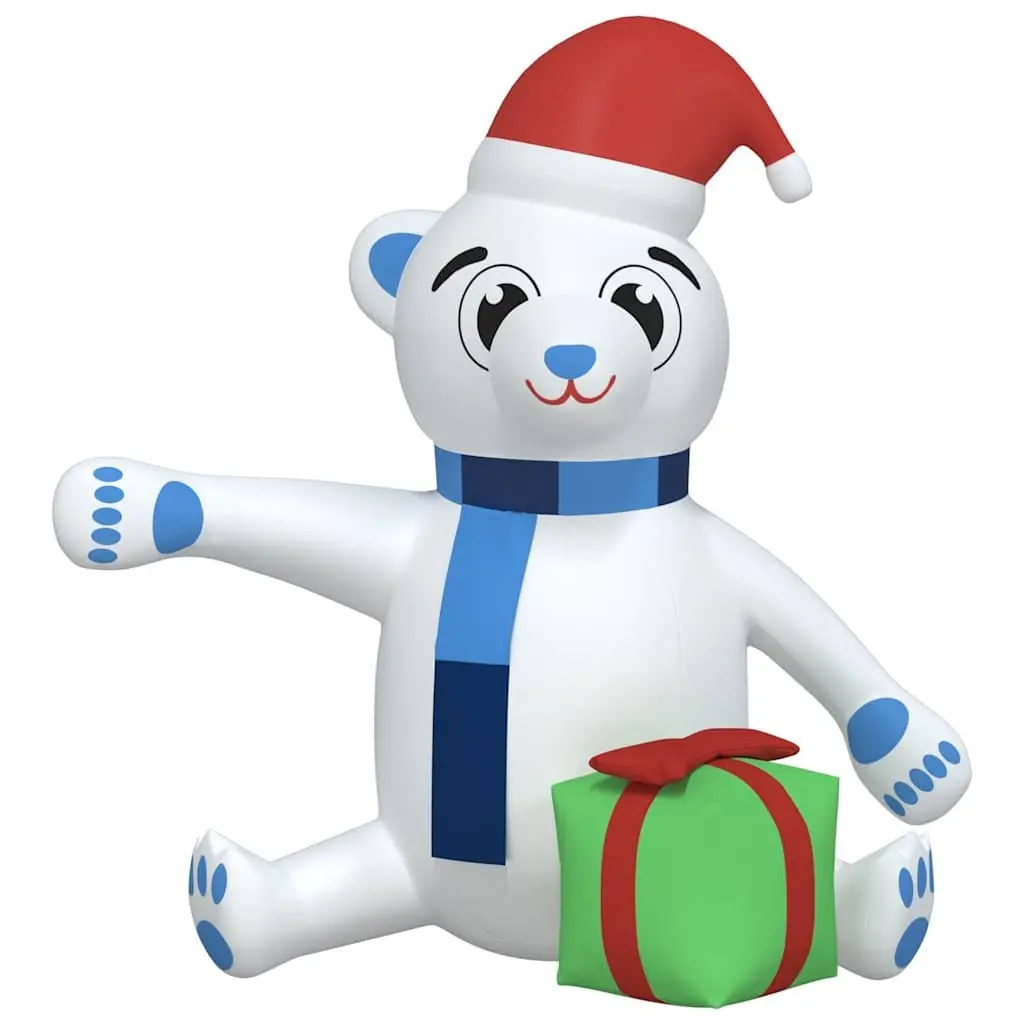 Inflatable Teddy Bear Decoration Oxford Fabric 180cm Holiday LED Outdoor