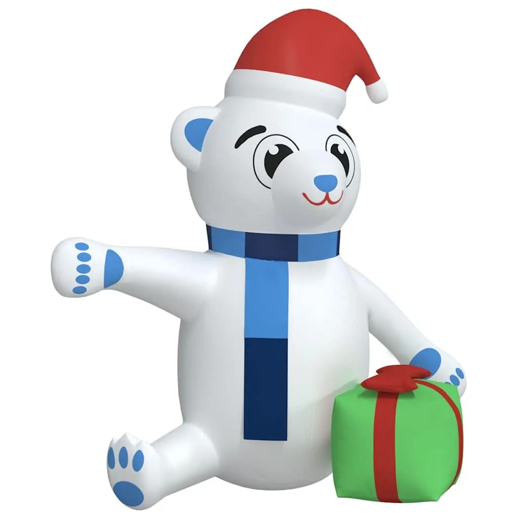 Inflatable Teddy Bear Decoration Oxford Fabric 180cm Holiday LED Outdoor