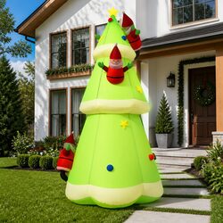 Sturdy Inflatable Christmas Tree 500cm with LED Lights