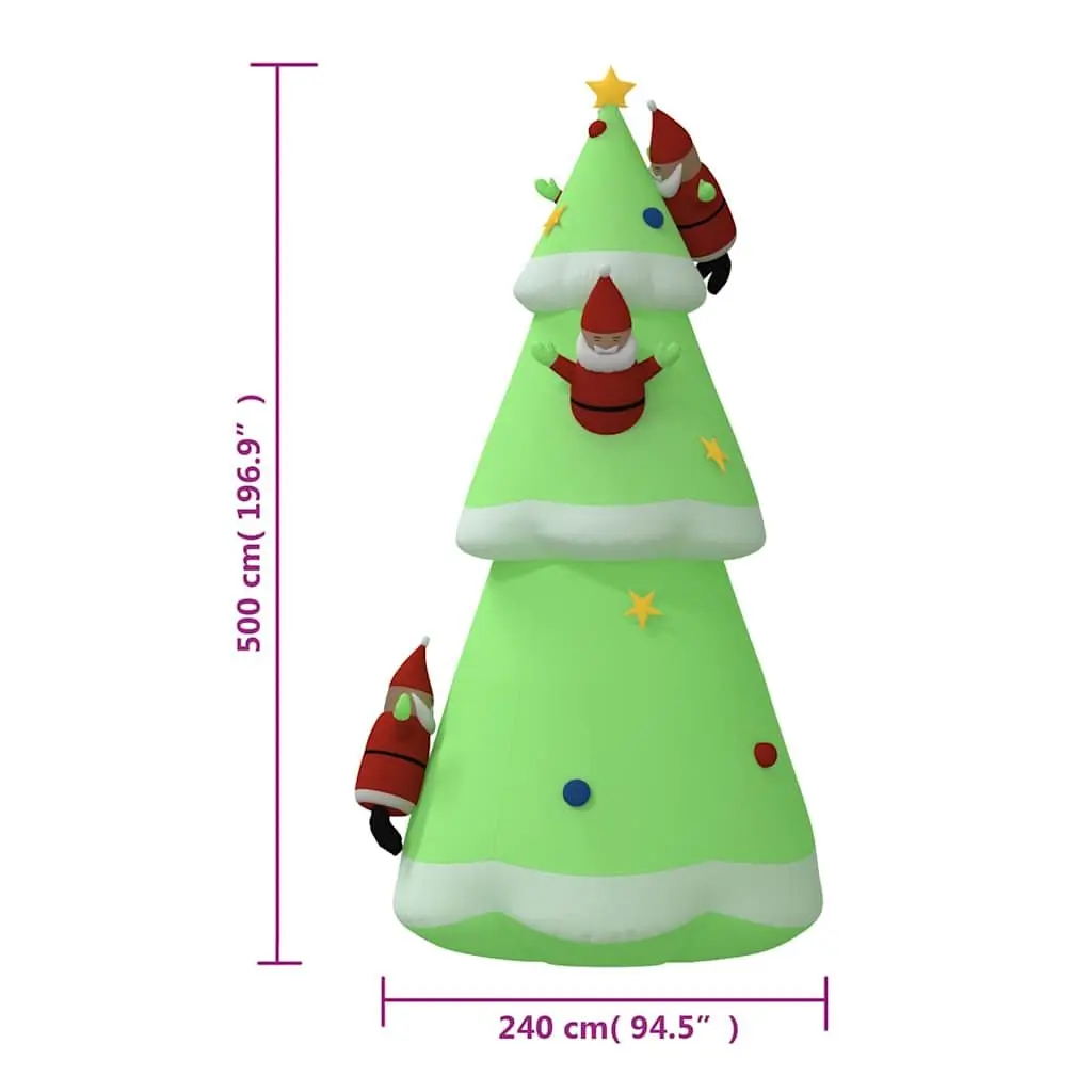 Inflatable Christmas Tree 500cm with LED Lights