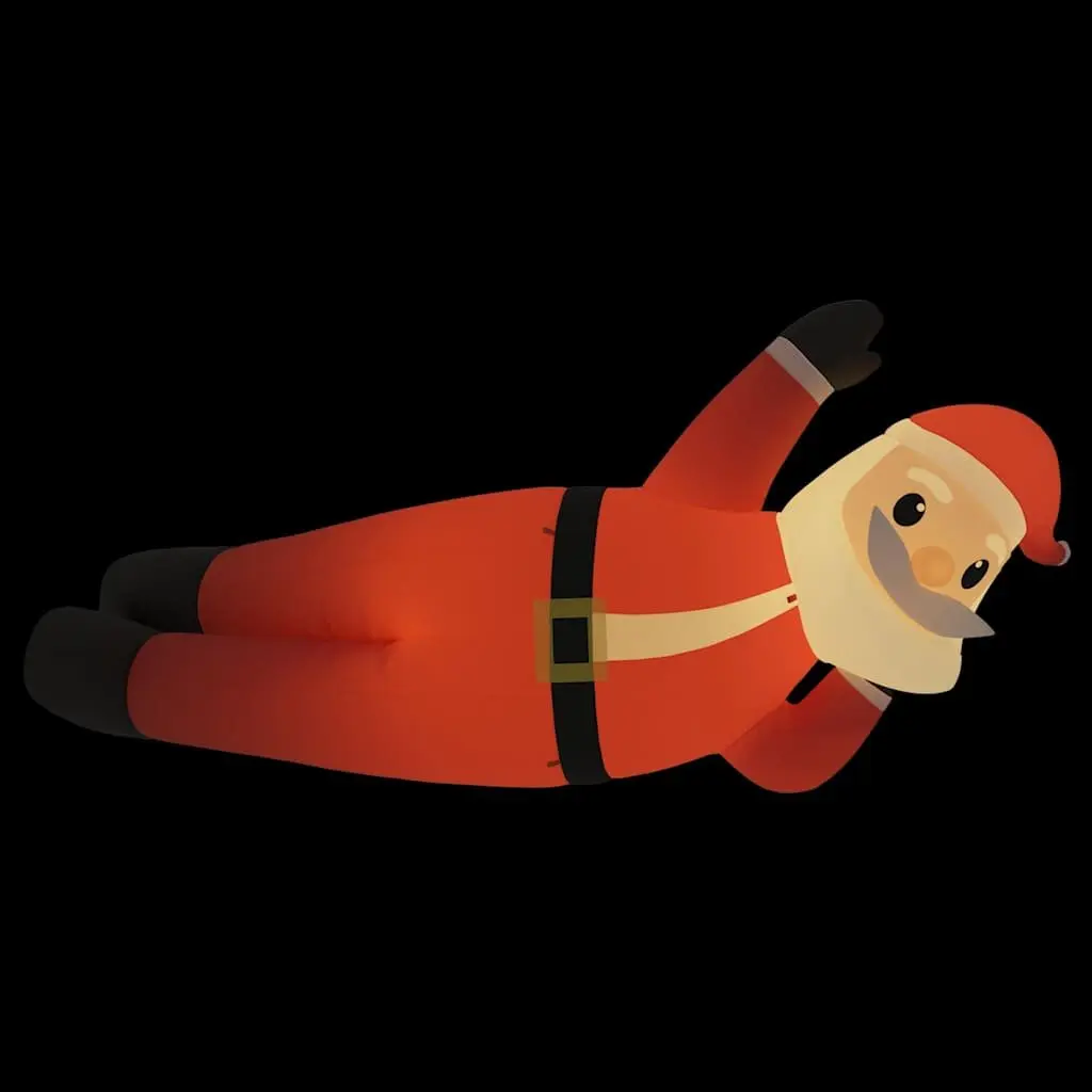 Inflatable Santa Decoration Oxford Fabric 160cm with LED Lights