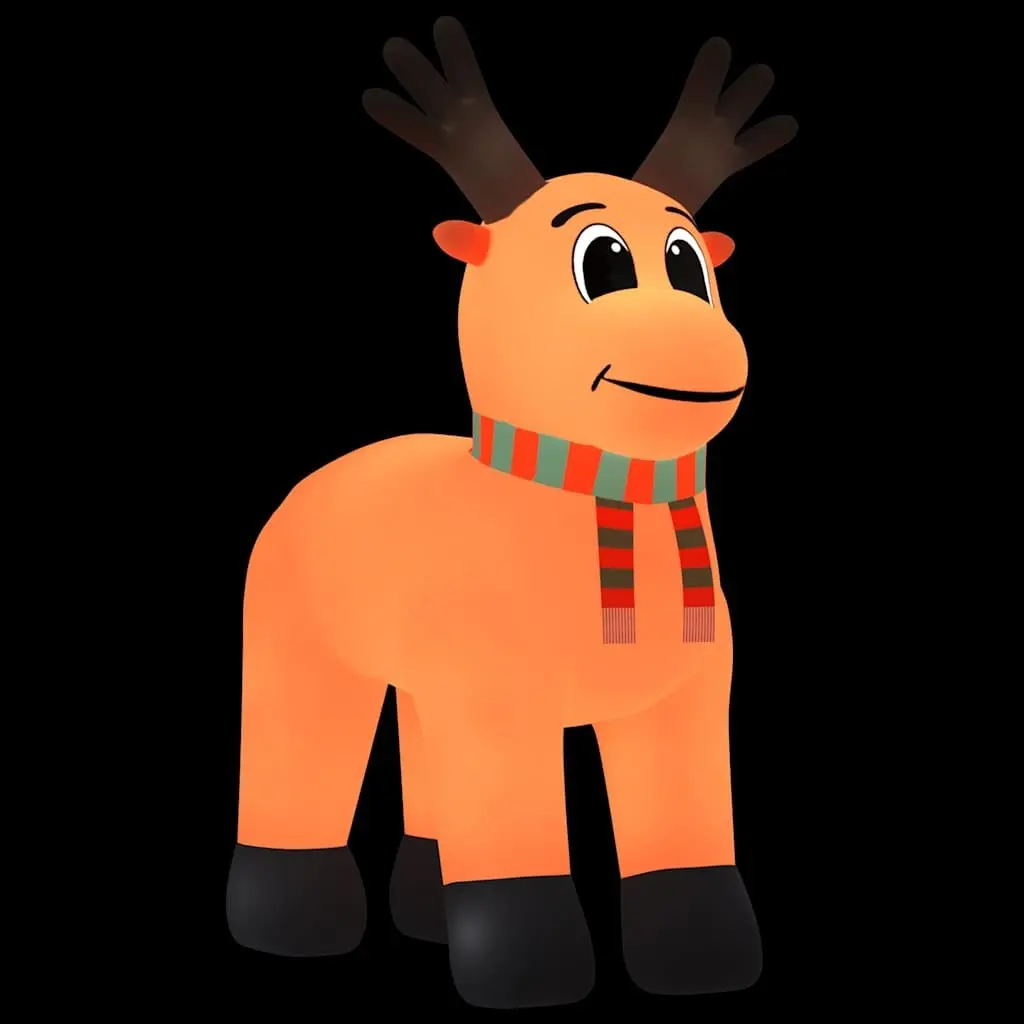 Inflatable Reindeer Oxford Fabric 400cm Outdoor Decoration with LED Lights