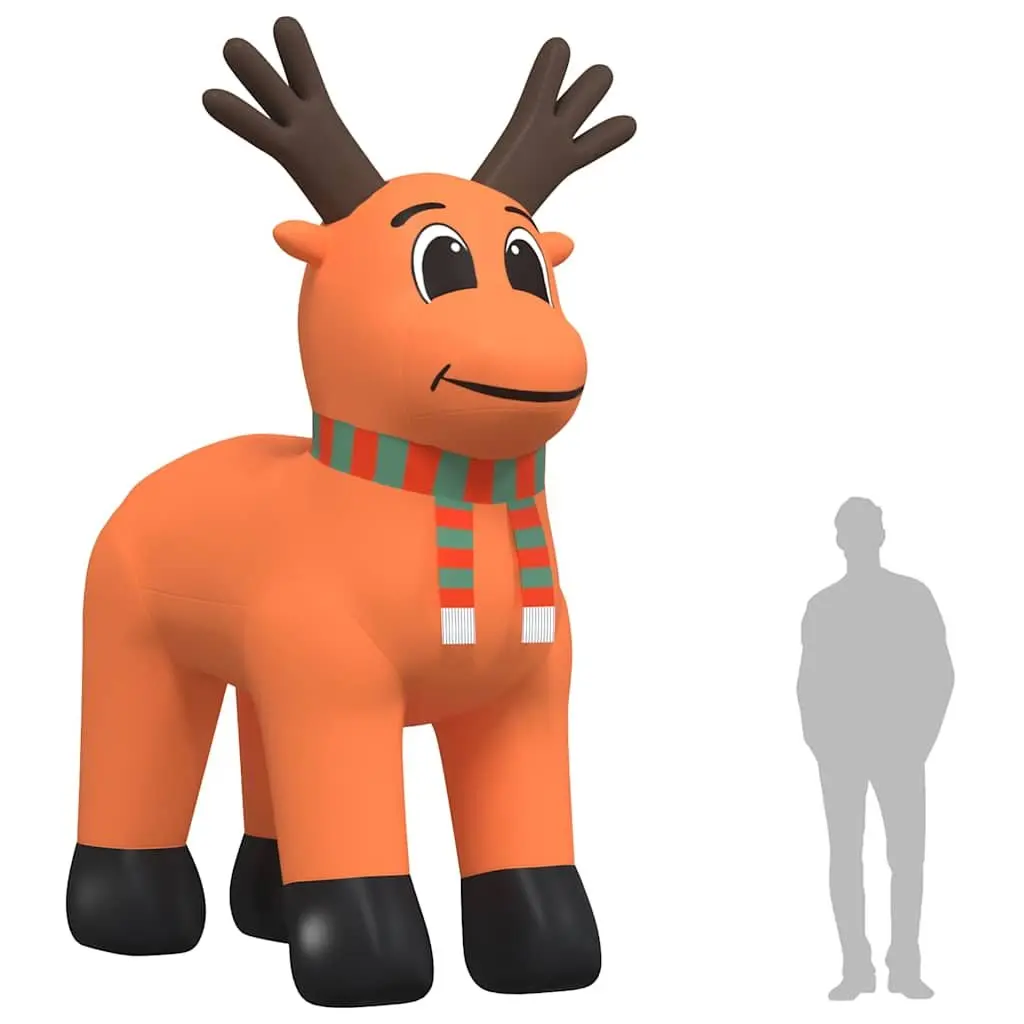 Inflatable Reindeer Oxford Fabric 400cm Outdoor Decoration with LED Lights