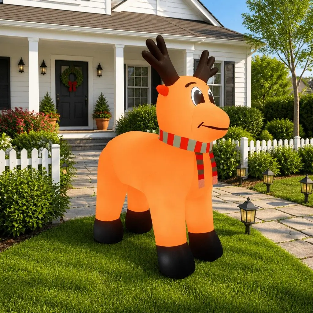 Inflatable Reindeer Oxford Fabric 500cm with LED Lights