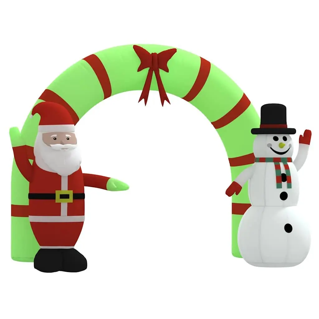 Christmas Inflatable Arch Gate with LED Lights