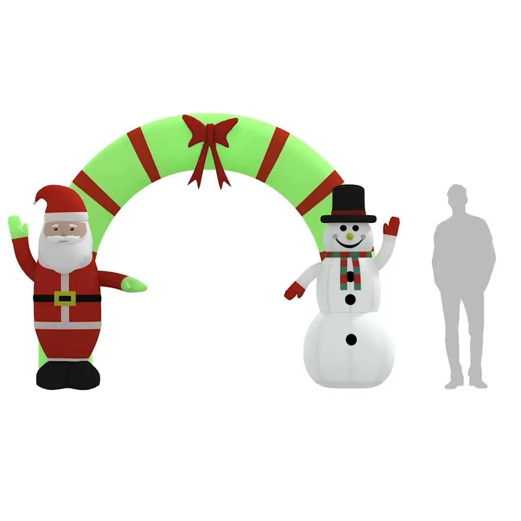 Christmas Inflatable Arch Gate with LED Lights