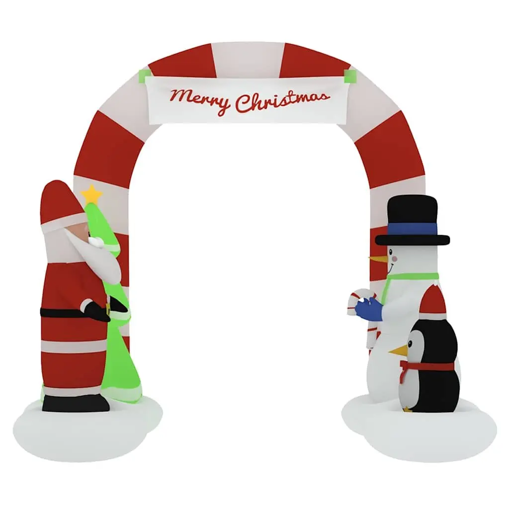 Christmas Inflatable Arch Gate Decoration with Santa & Snowman