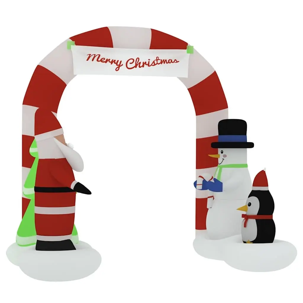 Christmas Inflatable Arch Gate Decoration with Santa & Snowman
