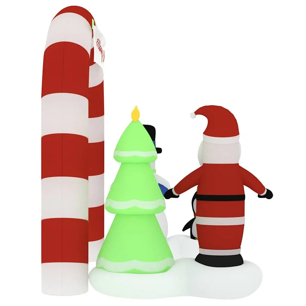 Christmas Inflatable Arch Gate Decoration with Santa & Snowman