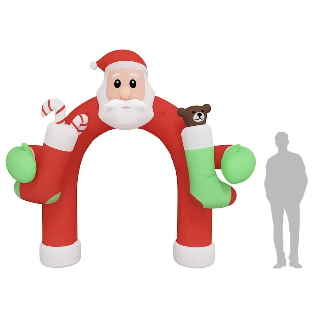 Christmas Inflatable Arch Gate 320cm LED Lights Outdoor Holiday Yard Decoration