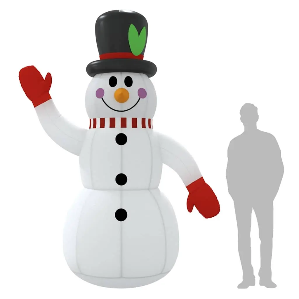 300cm Inflatable Snowman Decoration with LED Lights