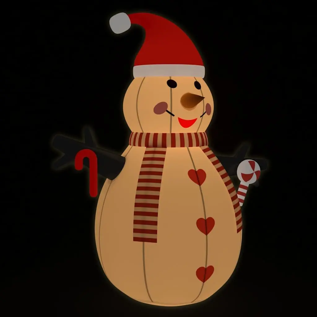 300 cm Inflatable Snowman with LED Lights for Christmas