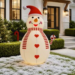 460cm Inflatable Snowman with LED Lights for Outdoor Use