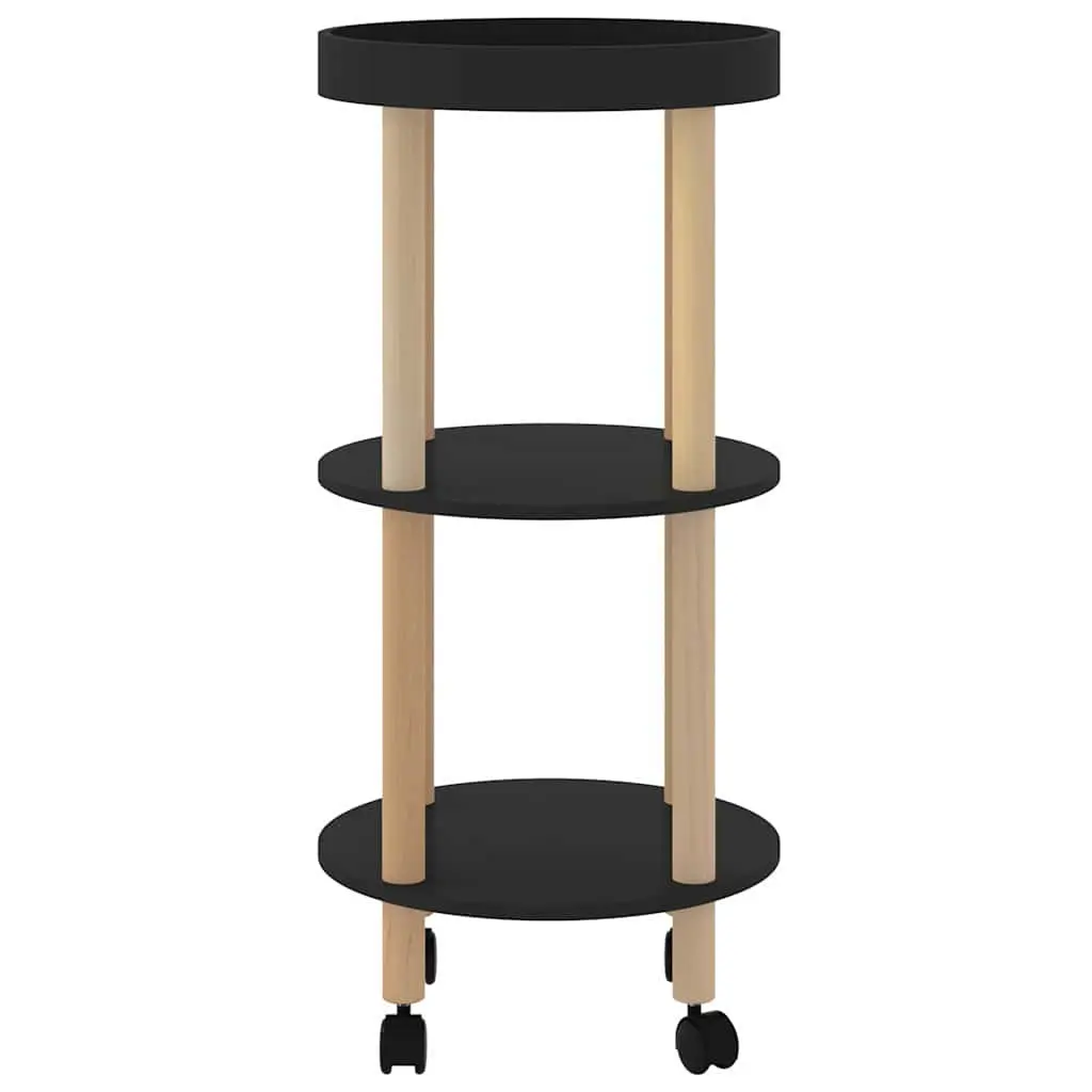 3-Tier Kitchen Trolley with Lockable Wheels