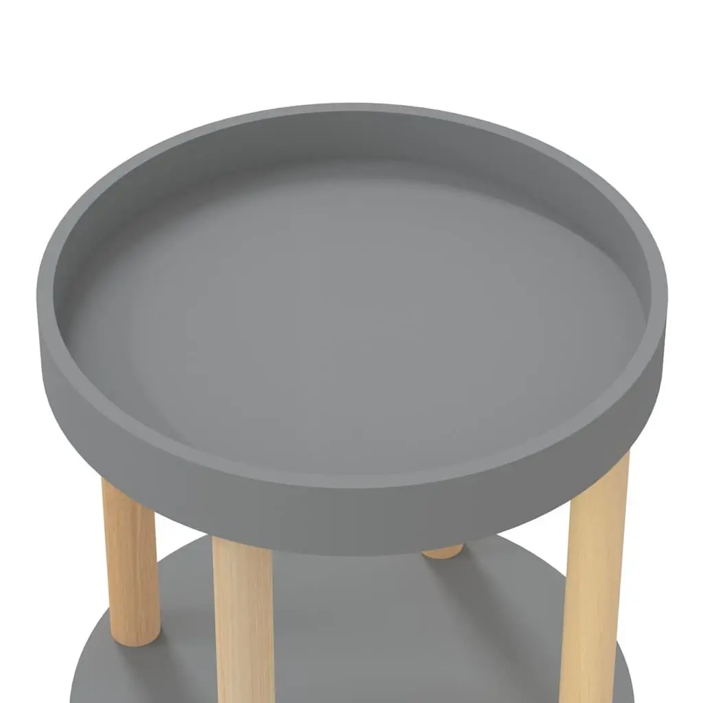 3-Tier Kitchen Trolley in Grey Engineered Wood