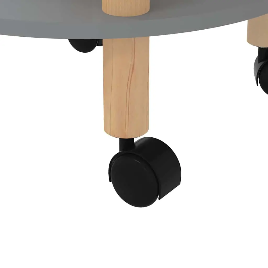 3-Tier Kitchen Trolley in Grey Engineered Wood