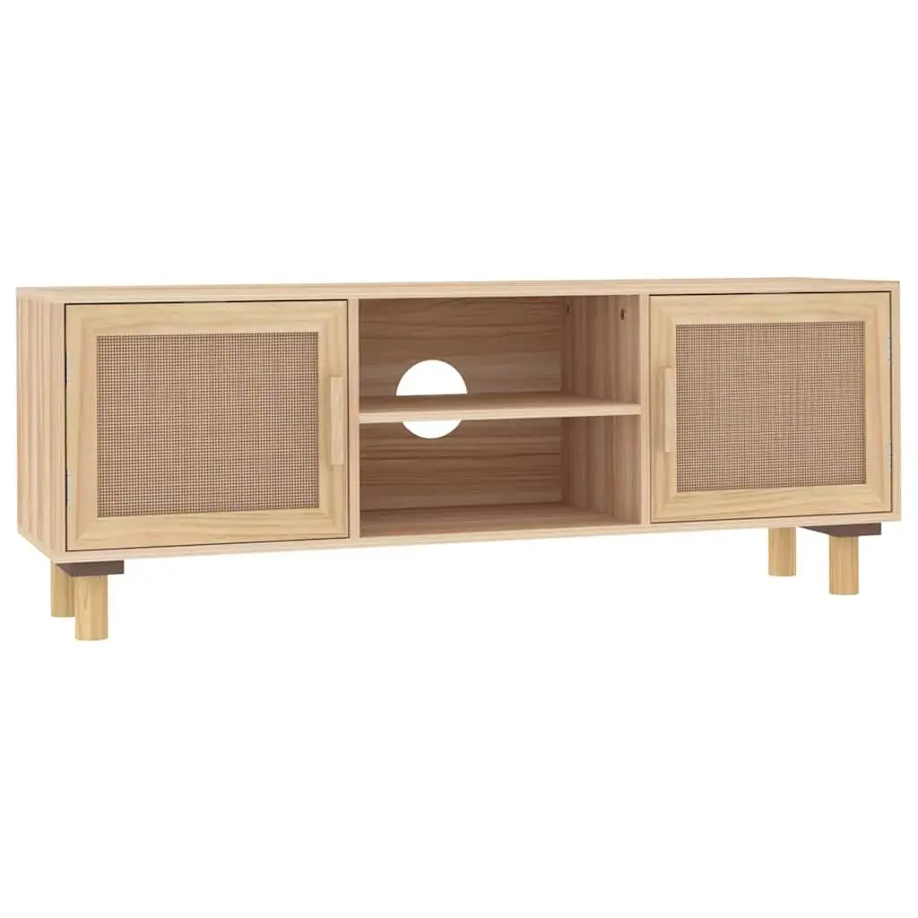Brown TV Cabinet with Ample Storage Compartment