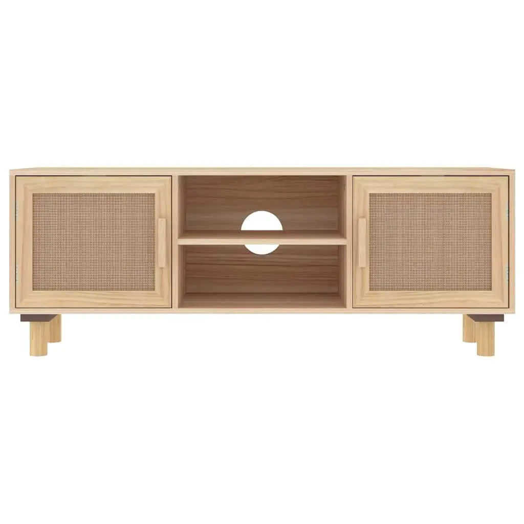 Brown TV Cabinet with Ample Storage Compartment