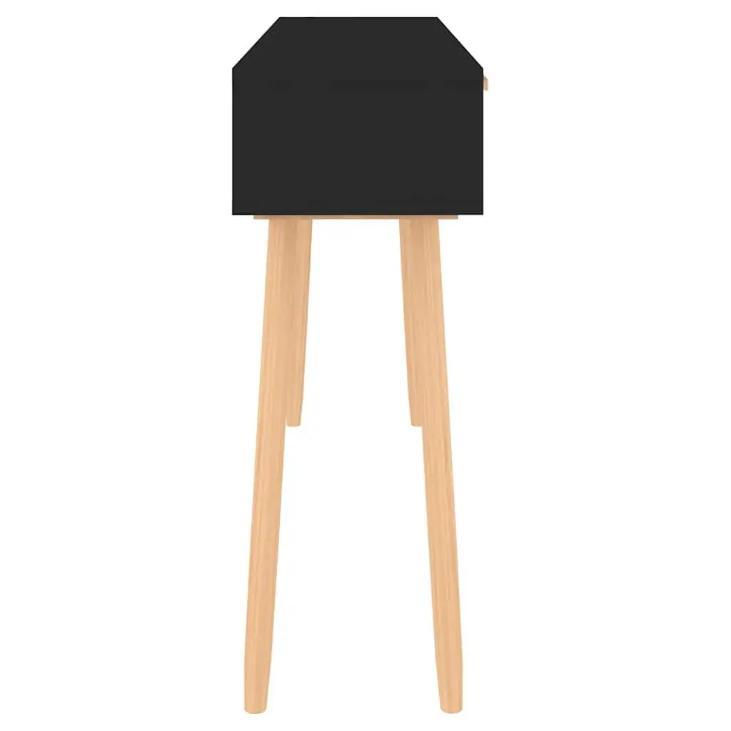 Black Console Table 105x30x75 cm with Storage