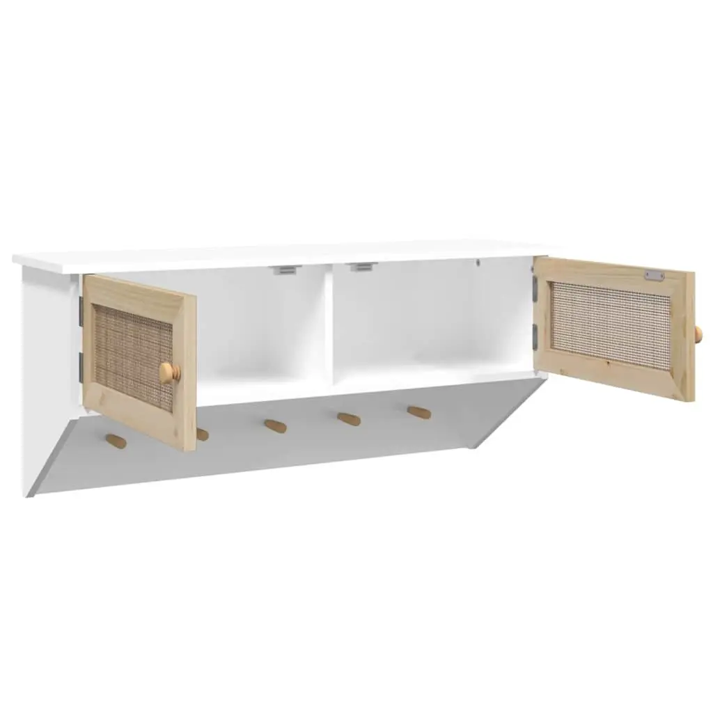 Scandinavian Wall-Mounted Coat Rack with Hooks