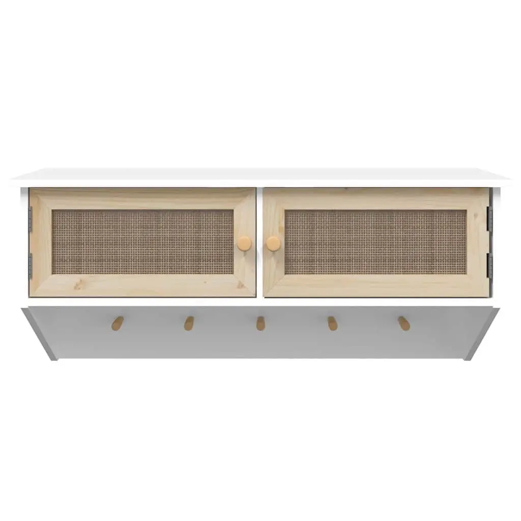 Scandinavian Wall-Mounted Coat Rack with Hooks