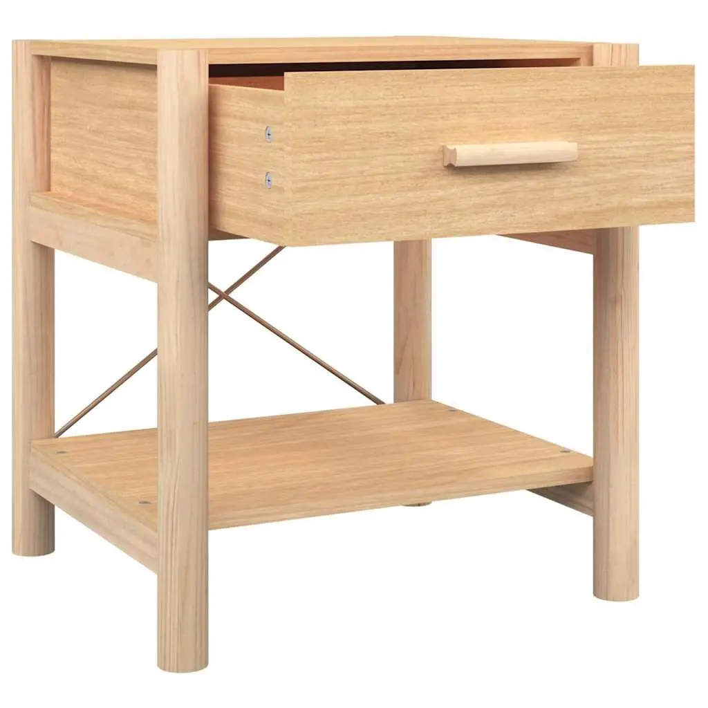 Bedside Tables 2pcs Brown Engineered Wood Nightstand Cabinet Storage Furniture