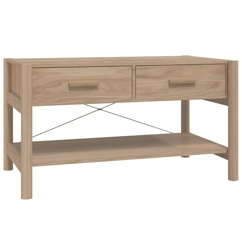 Brown Engineered Wood Coffee Table with Storage