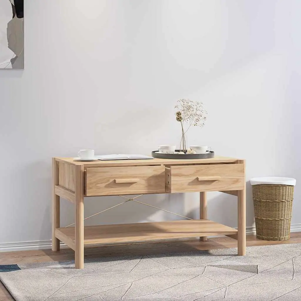 Brown Engineered Wood Coffee Table with Storage
