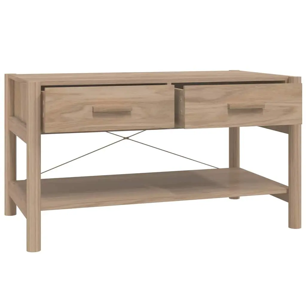 Brown Engineered Wood Coffee Table with Storage