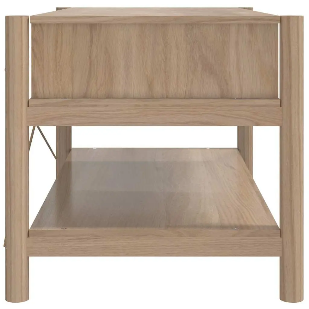 Brown Engineered Wood Coffee Table with Storage