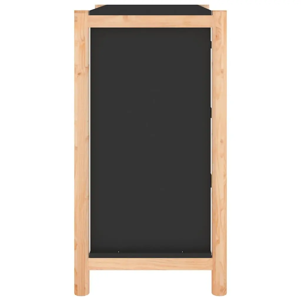 Black Sideboard with Storage 62x38x70 cm