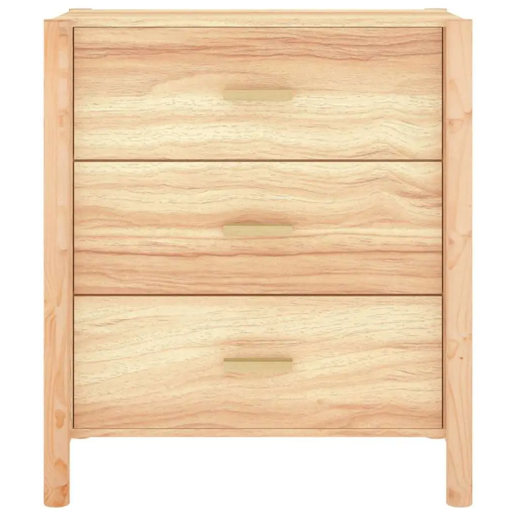 Brown Sideboard 62x38x70 cm with Solid Wood Leg