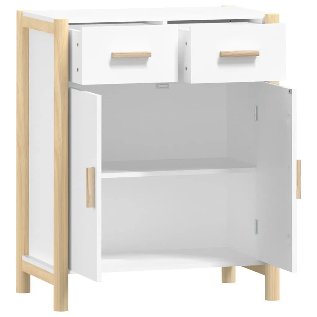 Sideboard Engineered Wood 62x38x75cm White