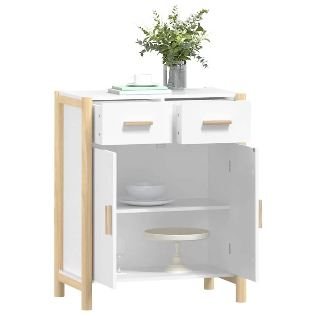 Sideboard Engineered Wood 62x38x75cm White