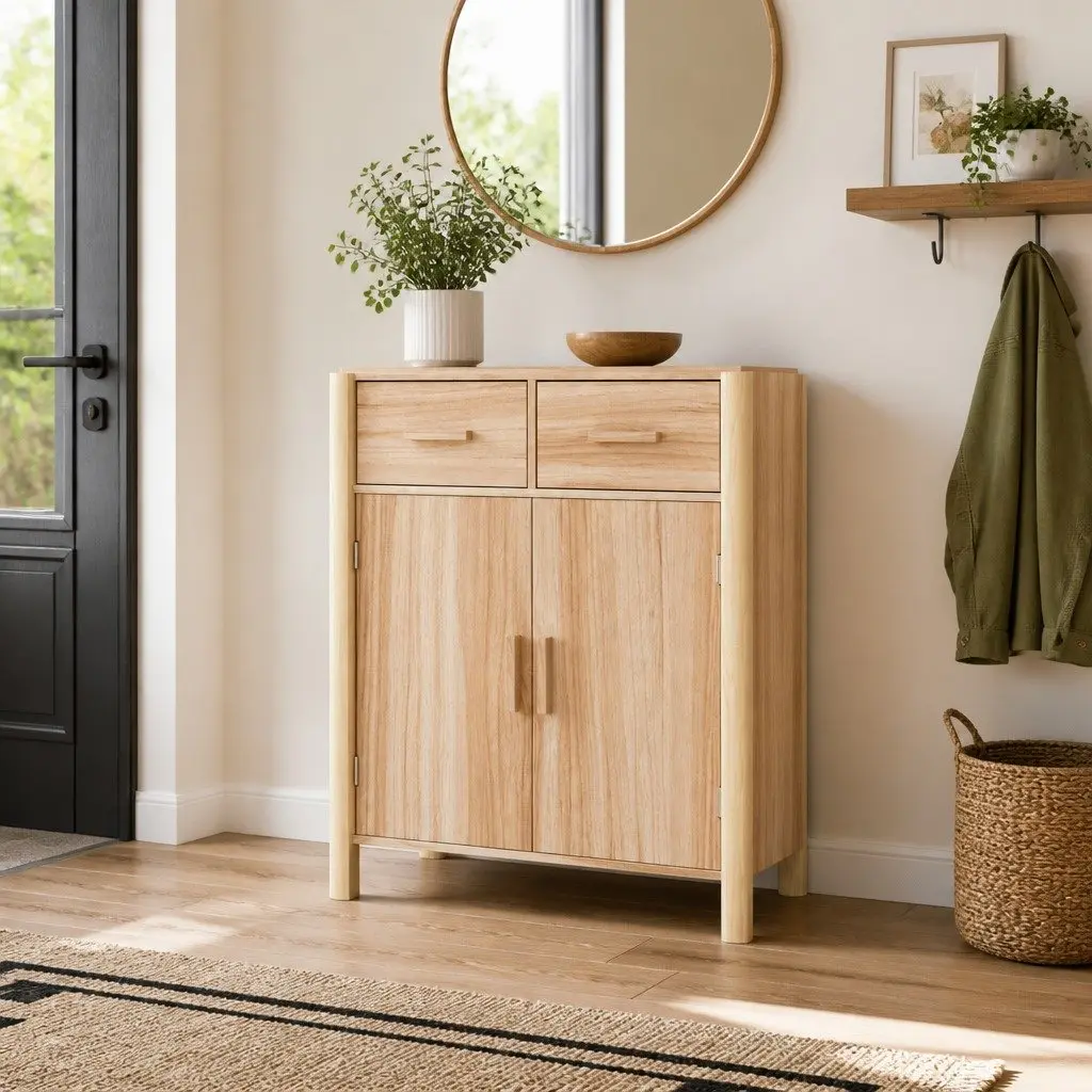 Brown Sideboard 62x38x75cm Storage Cabinet