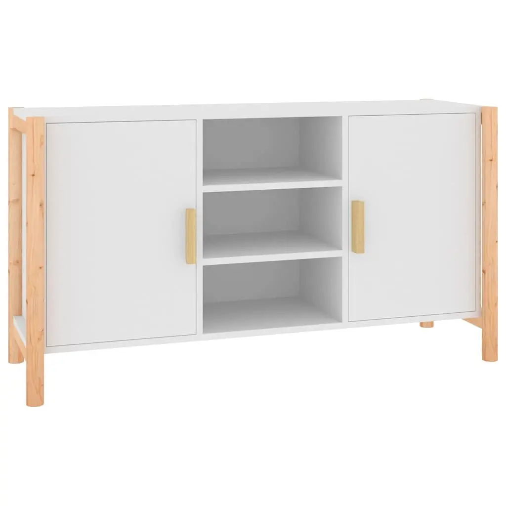 White Sideboard 107x38x60cm Storage Cabinet