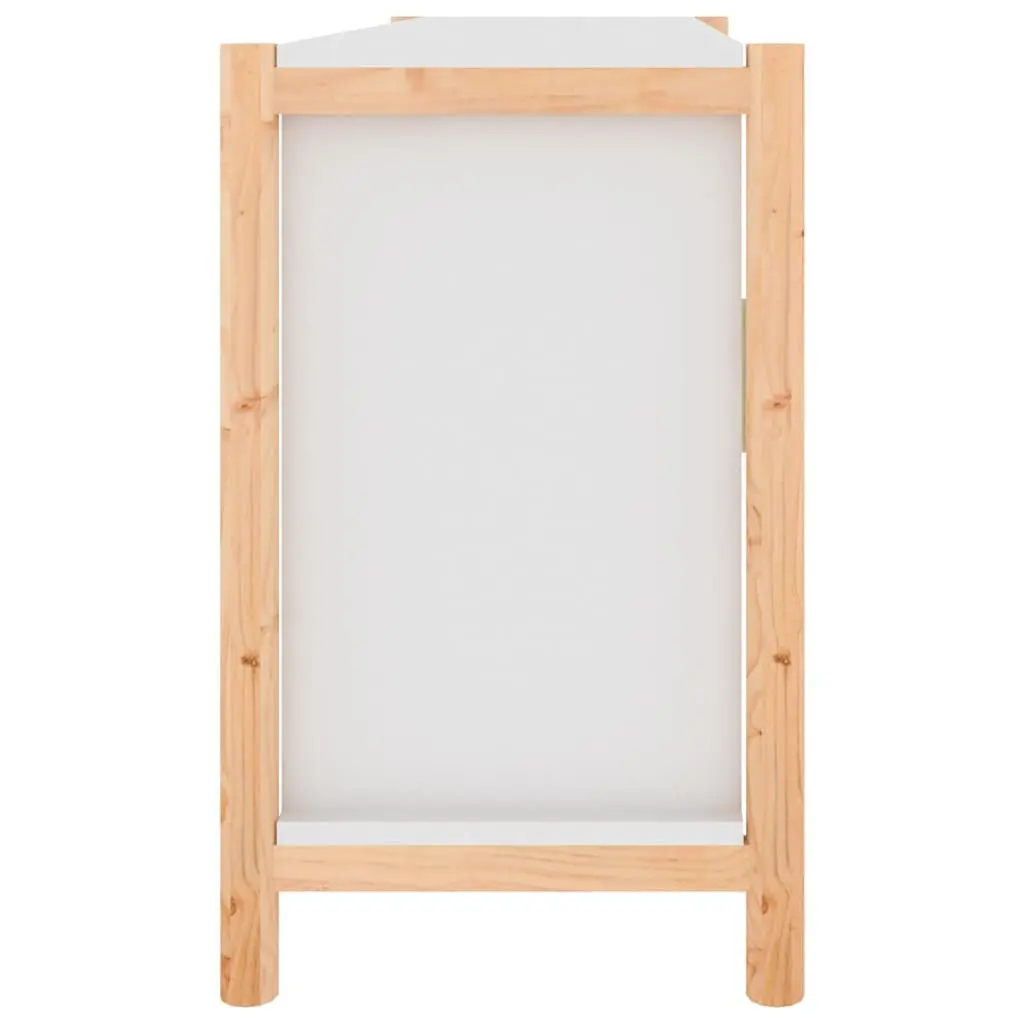 White Sideboard 107x38x60cm Storage Cabinet