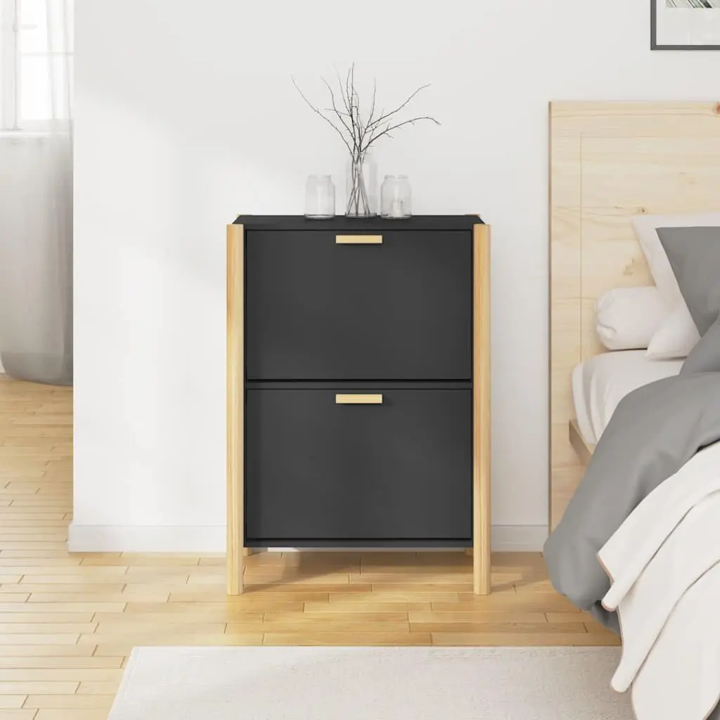 Black Shoe Cabinet for Organized Storage