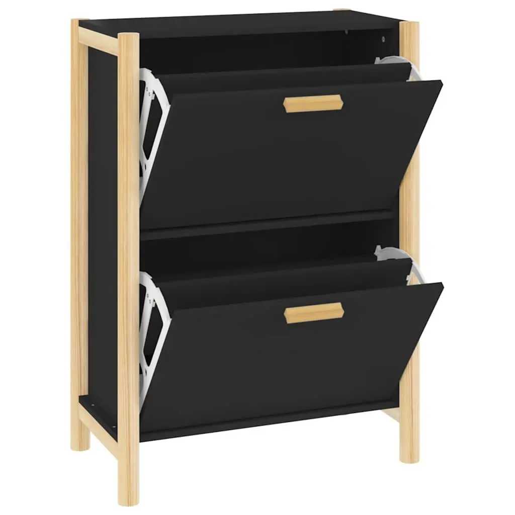 Black Shoe Cabinet for Organized Storage