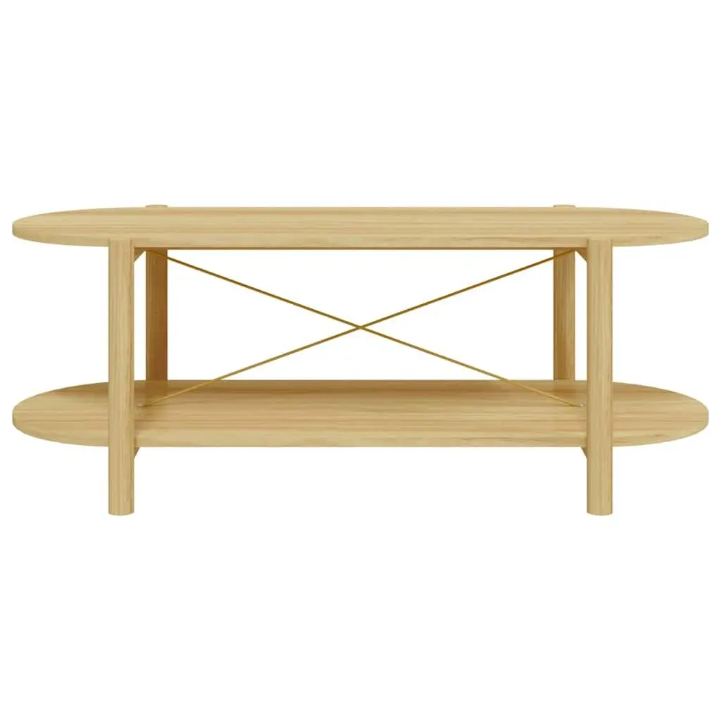 Brown Engineered Wood Coffee Table with Storage