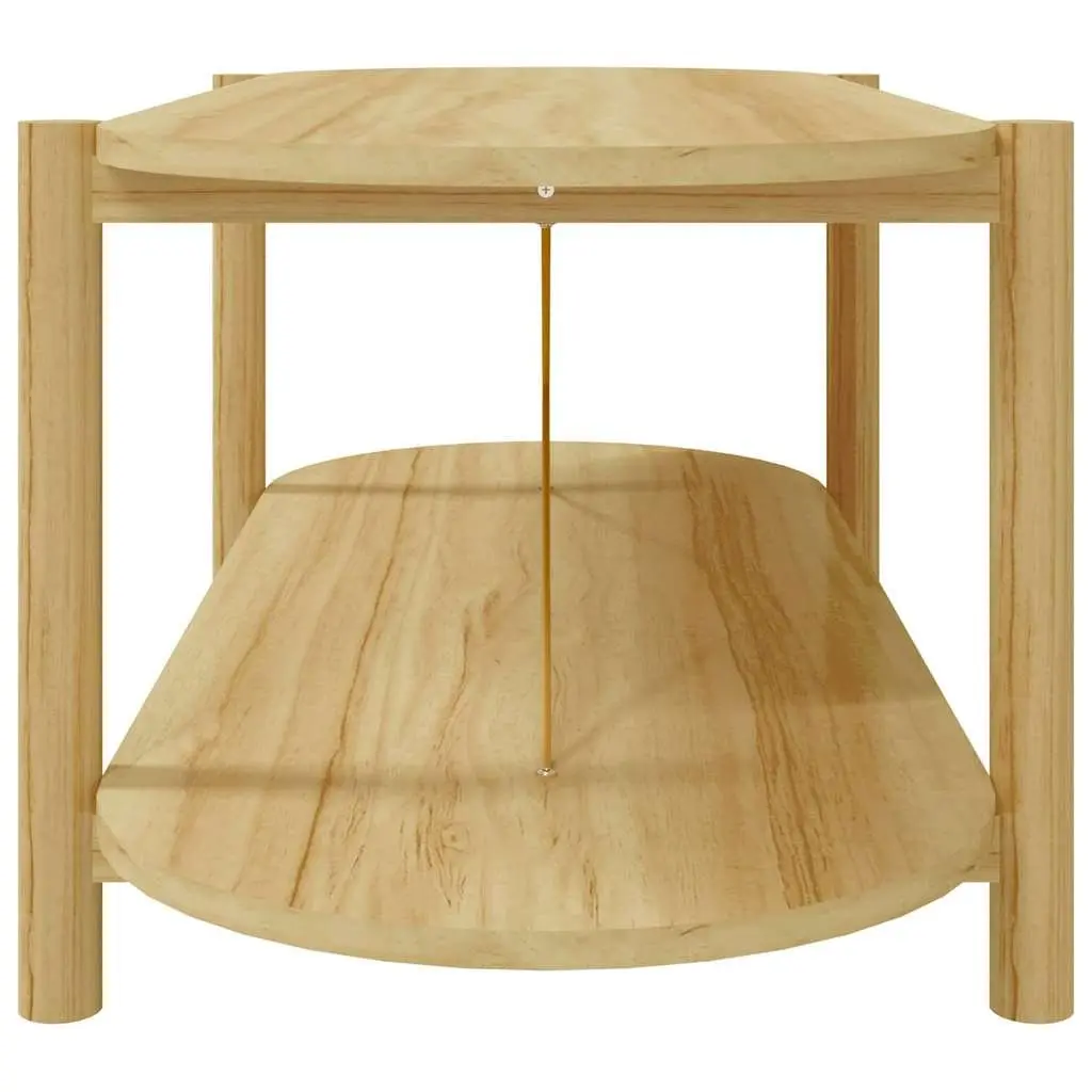 Brown Engineered Wood Coffee Table with Storage