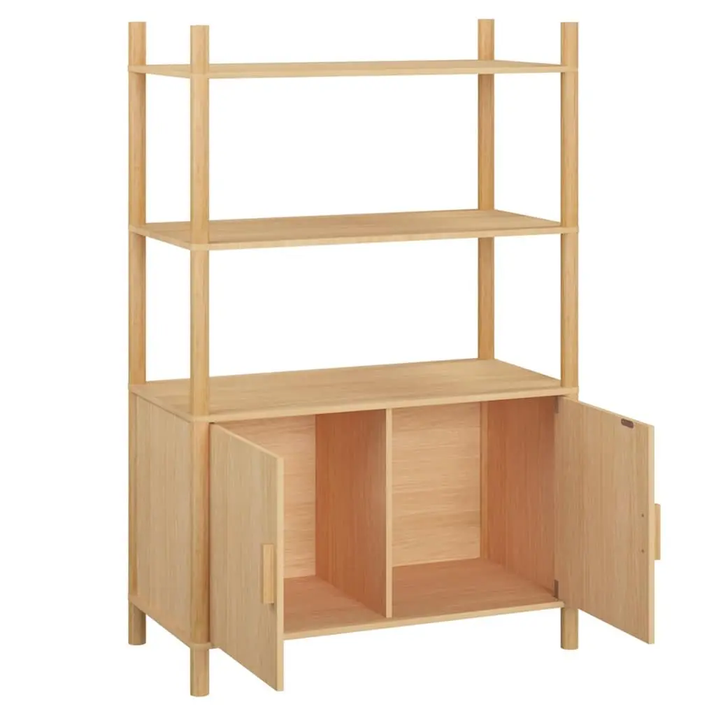 Highboard Sideboard Cabinet with Storage Brown 80x40x121cm