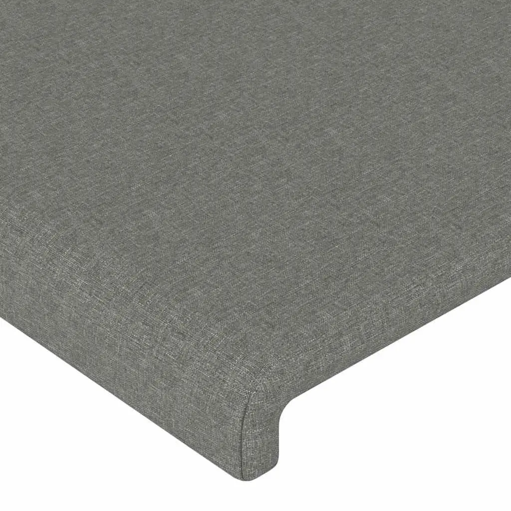 Dark Grey Fabric Headboard 100cm Adjustable Height