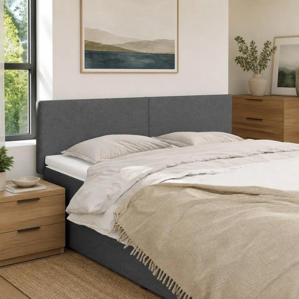 Dark Grey Headboards 72 cm for Bedroom Support