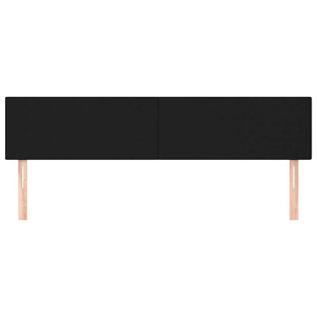 Black Fabric Headboard 160cm with Adjustable Height