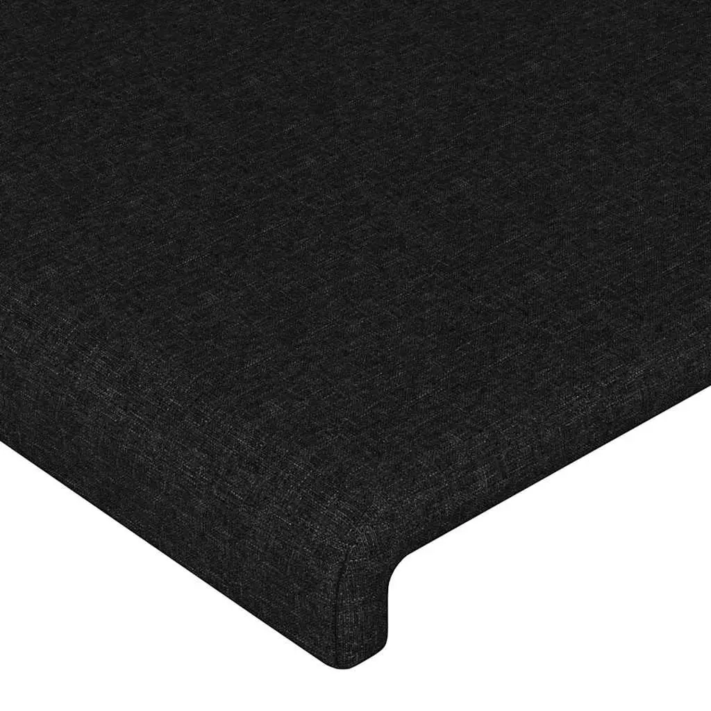 Black Fabric Headboard 160cm with Adjustable Height
