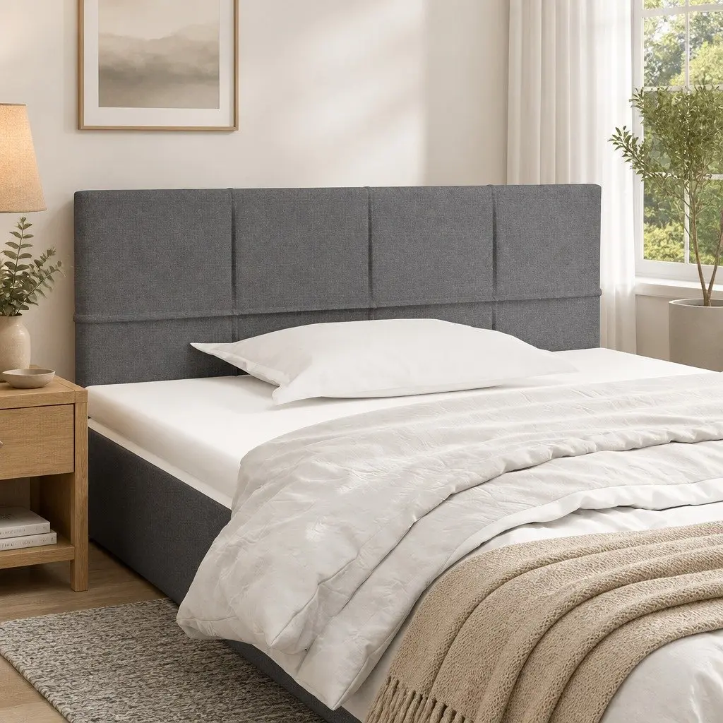 Dark Grey Headboard with Adjustable Height